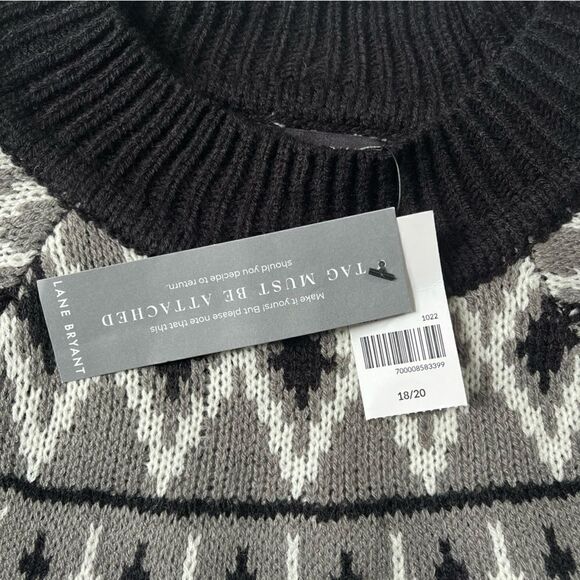 Lane Bryant NWT Mock-Neck Midi Sweater Dress 18/20 - Picture 5 of 10